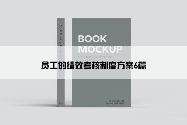 员工的绩效考核制度方案6篇