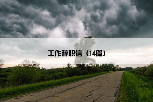 工作辞职信（14篇）