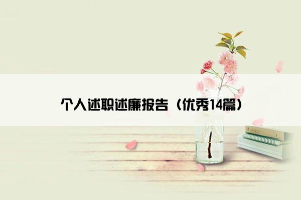 个人述职述廉报告（优秀14篇）