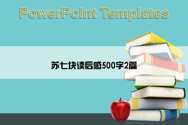 苏七块读后感500字2篇