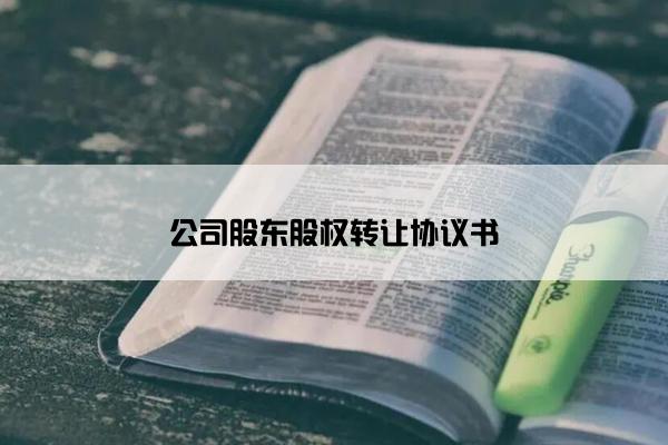 公司股东股权转让协议书 公司股东股权转让协议书