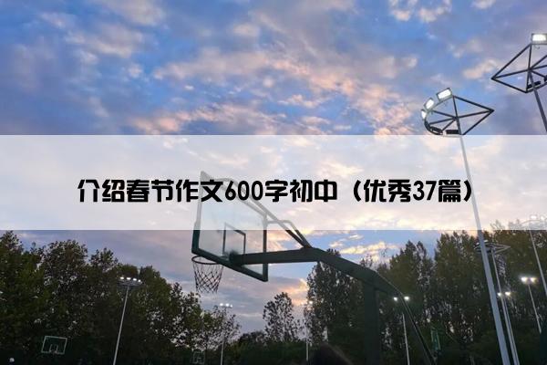介绍春节作文600字初中（优秀37篇）