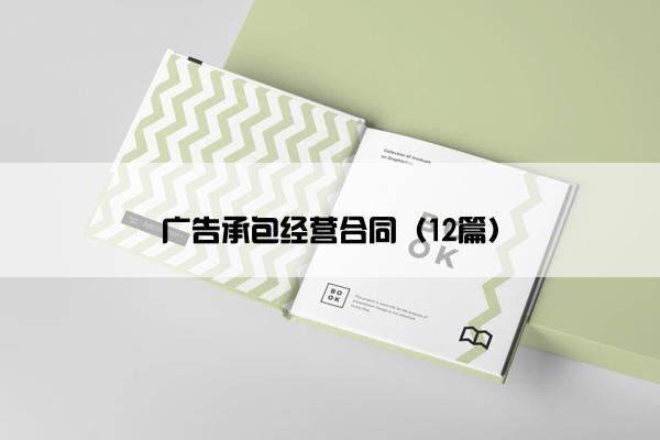 广告承包经营合同（12篇）