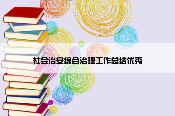 社会治安综合治理工作总结优秀
