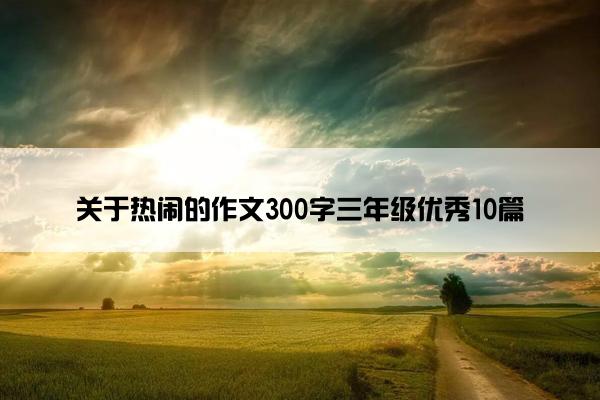 关于热闹的作文300字三年级优秀10篇
