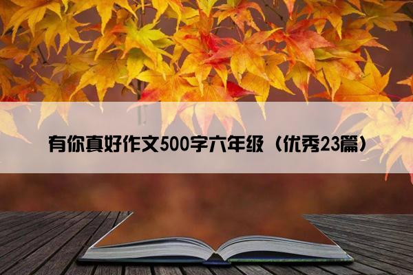 有你真好作文500字六年级（优秀23篇）
