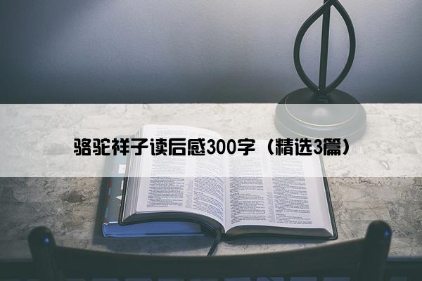 骆驼祥子读后感300字（精选3篇）