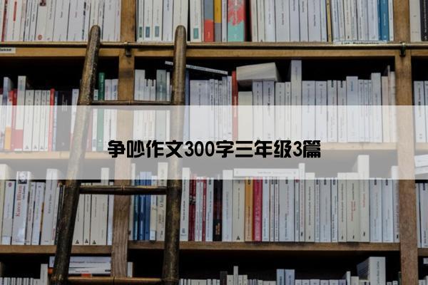 争吵作文300字三年级3篇