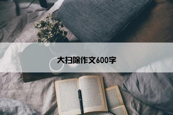 大扫除作文600字