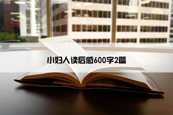 小妇人读后感600字2篇