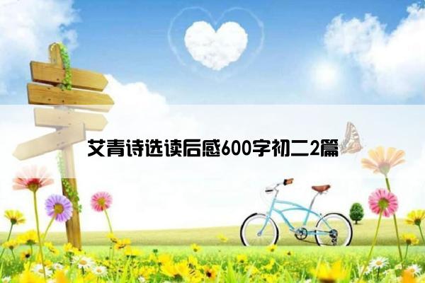 艾青诗选读后感600字初二2篇