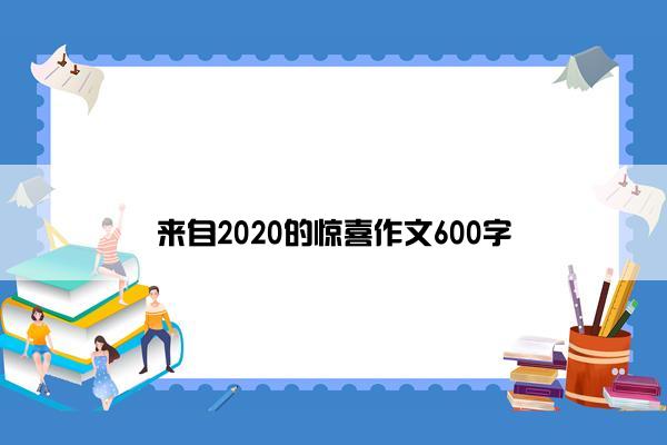 来自2020的惊喜作文600字 来自2020的惊喜作文600字