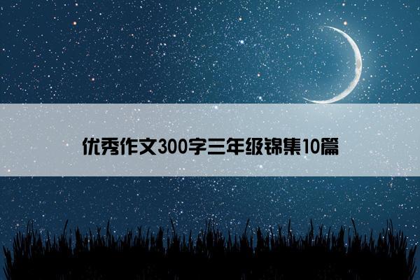优秀作文300字三年级锦集10篇 优秀作文300字三年级锦集10篇