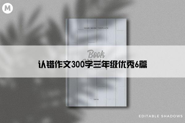 认错作文300字三年级优秀6篇