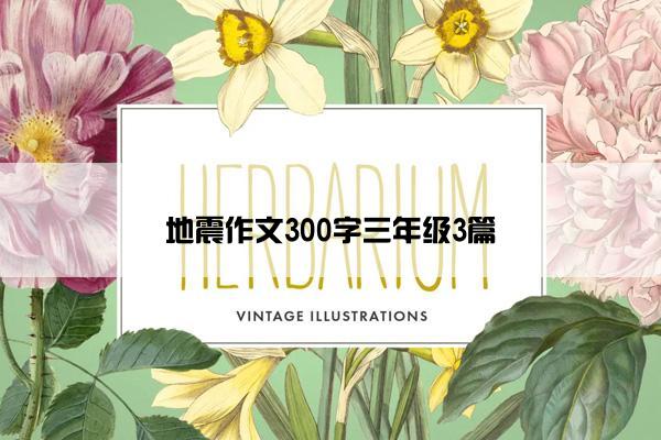 地震作文300字三年级3篇 地震作文300字三年级3篇