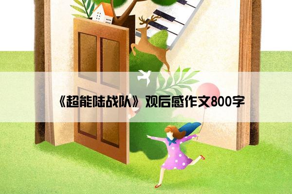 《超能陆战队》观后感作文800字 《超能陆战队》观后感作文800字