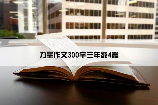 力量作文300字三年级4篇