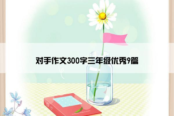 对手作文300字三年级优秀9篇