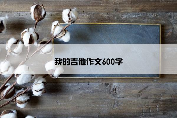 我的吉他作文600字 我的吉他作文600字