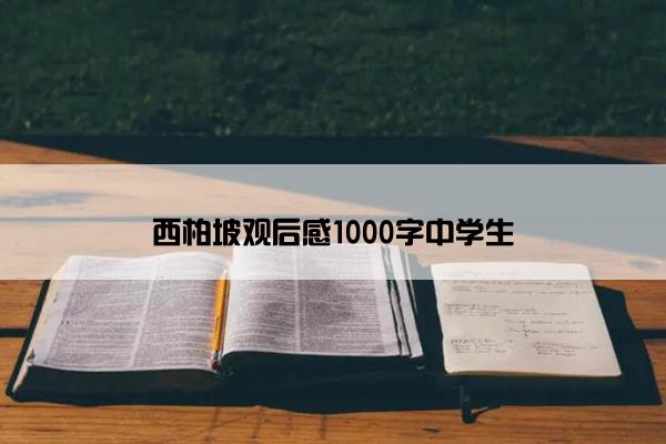 西柏坡观后感1000字中学生