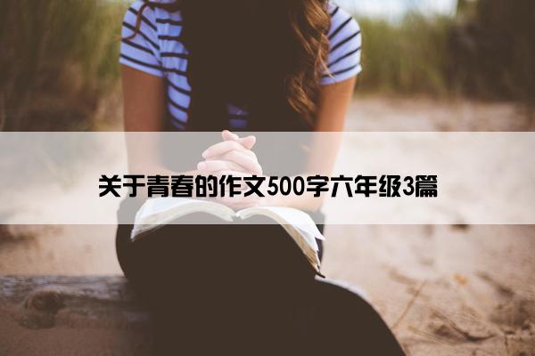 关于青春的作文500字六年级3篇