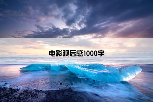 电影观后感1000字
