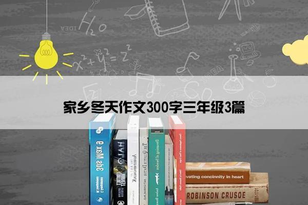 家乡冬天作文300字三年级3篇
