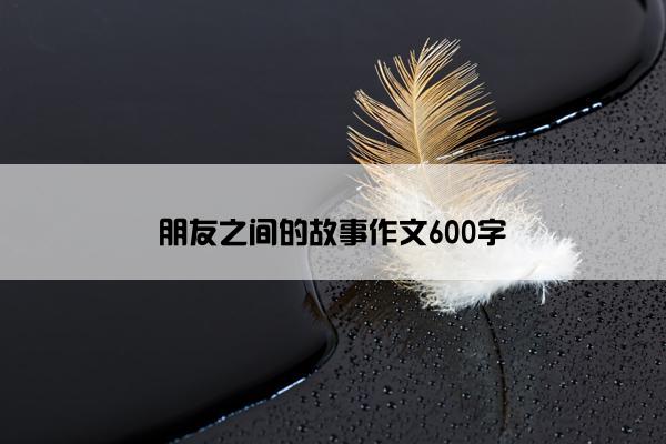 朋友之间的故事作文600字