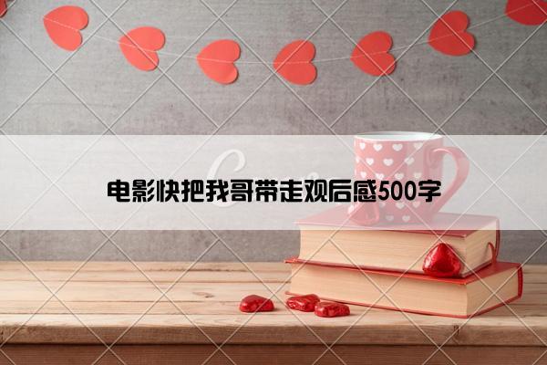 电影快把我哥带走观后感500字 电影快把我哥带走观后感500字