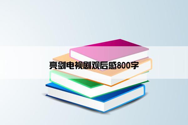 亮剑电视剧观后感800字 亮剑电视剧观后感800字