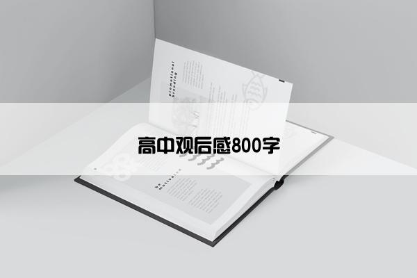 高中观后感800字