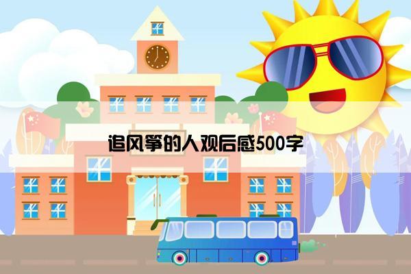 追风筝的人观后感500字