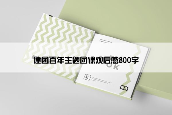 建团百年主题团课观后感800字